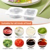 Mini Snack Containers, 20 Pcs Snack Container, 2 Compartment Containers