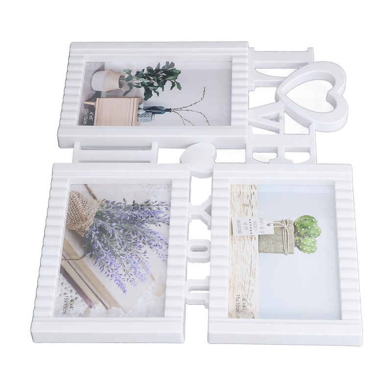 Modern Picture Frame 3 Hole Photo Frame Tabletop Decorative Photo