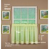 Today's Curtain Emelia Original Voile Tier Pair 30", Yellow, 60"