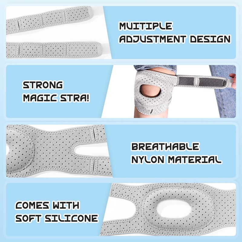 Cofvetia Stabilisation Knee Support Sports, Compressed Knee Support with Patella
