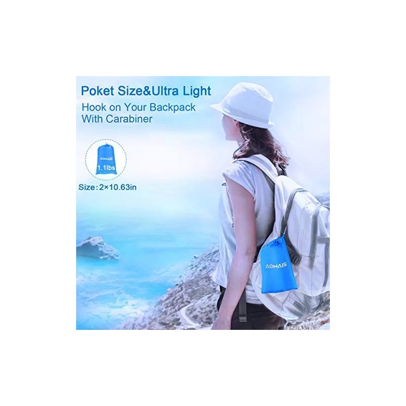 Aomais Sandproof Beach Blanket, Extra Large Oversized 10x8.4ft Beach Mat