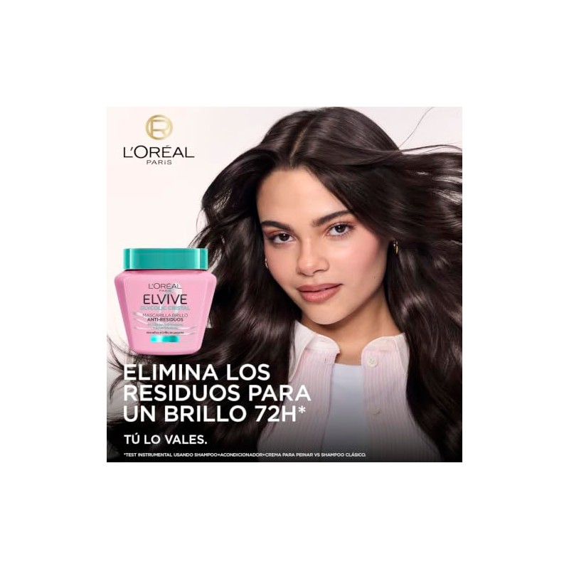 LOreal Paris, Mascarilla Capilar Elvive Glycolic Cristal Con Glicina Anti
