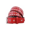 Lowlife Sphere Leather Belt in Red
