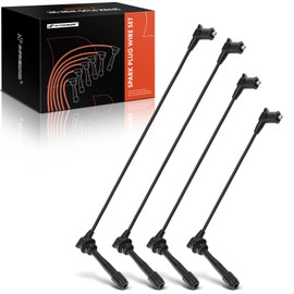 A-Premium Ignition Spark Plug Wires Set of 4 Compatible with Hyundai Accent 1997 2001 2002 2003 2004 2005 1.5L 1.6L DOHC