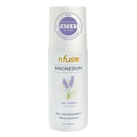 nfuse Magnesium Deodorant - Natural Roll On Deodorant - Lavender 2.7 oz - Producto Original de Alta Calidad, Entrega Rápida y Segura, Garantía Incluid