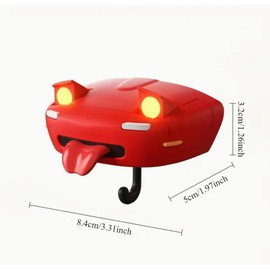 Mazda MX-5 Miata Car Key Holder, Red Decorative Key Hook, Novelty Wall Mount Design, Pop-up Headlights