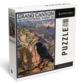 Lantern Press 1000 Piece Jigsaw Puzzle, Grand Canyon National Park, Arizona, Ravens at South Rim