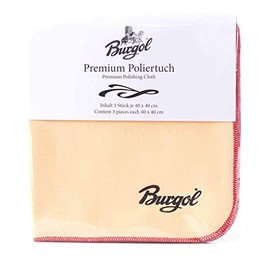 burgol Premium Polishing Cloth in Set of 3