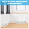 Landhoow 4 Pcs 18 Inch Baseboard Diffuser Register (Duct Opening