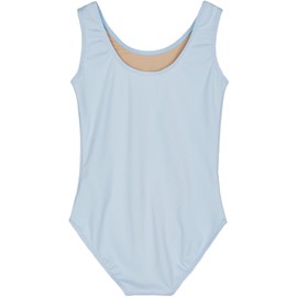 Danswan Leotardos para niñas, danza, ballet, gimnasia, leotardo (niños/grandes), Azul - Tanque, 6-7 Años