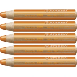 STABILO Woody 3 in 1 Multi Talent Pencil Crayon - Yellowish Orange (Pack of 5)