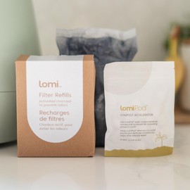 Lomi Pods and Filters | Made in The USA and North America | Keeps Your Kitchen Fresh and Turns Your Food Scraps into Nutrient-Rich Plant Food (Pods and Filters, 45 Cycles)