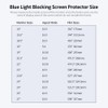 Blue Light Blocking Screen Protector 2 Sides Optional Installation Anti