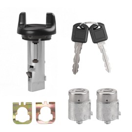 TECTICO Ignition Lock Cylinder and Door Lock Set with Keys Compatible with Chevy GMC C/K Series Trucks Tahoe Yukon Suburban 1995 1996 1997 Models OEM Replacement,Replace #702671 702674