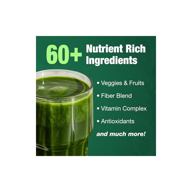 Total Tea Super Greens Powder - Energy & Immunity Boost