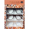 TAHARI 3-PACK PREMIUM READING GLASSES READERS +2.50 MULTI COLOR NEW