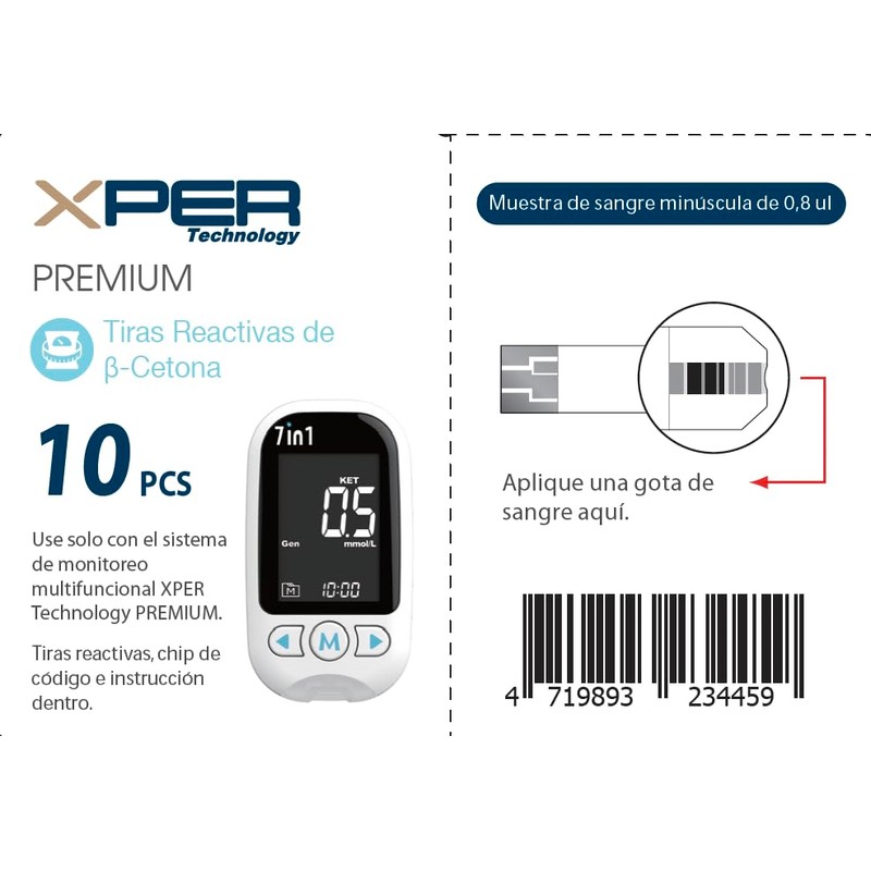 Xper Prueba de Cetona Premium. 25 pruebas (No incluye equipo)
