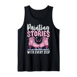 Painting Stories With Every Step Ice Skating Tank Top