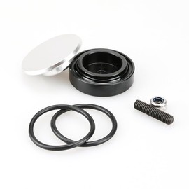 Wiper Cap Black (Black) Universal Car Rear Wiper Bolt Cap Applicable Wiper Kit Aluminum Alloy Honda Civic RSX Removal Closing Cover Grommets Hole Fill Removal Removal (Silver)