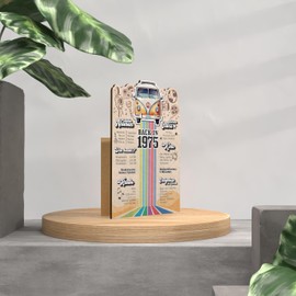 50 Geburtstag Holzkarte - Back in 1975 Geburtstagskarte | 50 Geburtstag Frauen, 50 Geburtstag Männer, 50 Geburtstag, 50. Geburtstag Frauen, 50 Geburtstag Deko, 50. Geburtstag Männer & Frauen