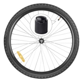 Valve Caps for Car, 50 Pieces Bicycle Valve Caps Aluminium Dust Caps French Style Tyre Valve Caps for Motorcycle Trucks Bicycle