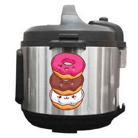 Stacked Donuts Kawaii Style - 6 inch Vinyl Decals for Instant Pot Appliances