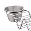 Taco Stand Stainless Steel 3 Grid V Shaped Glossy Taco