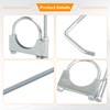 higehio 2.5 Inch Exhaust Clamp with Muffler Hanger Fits for