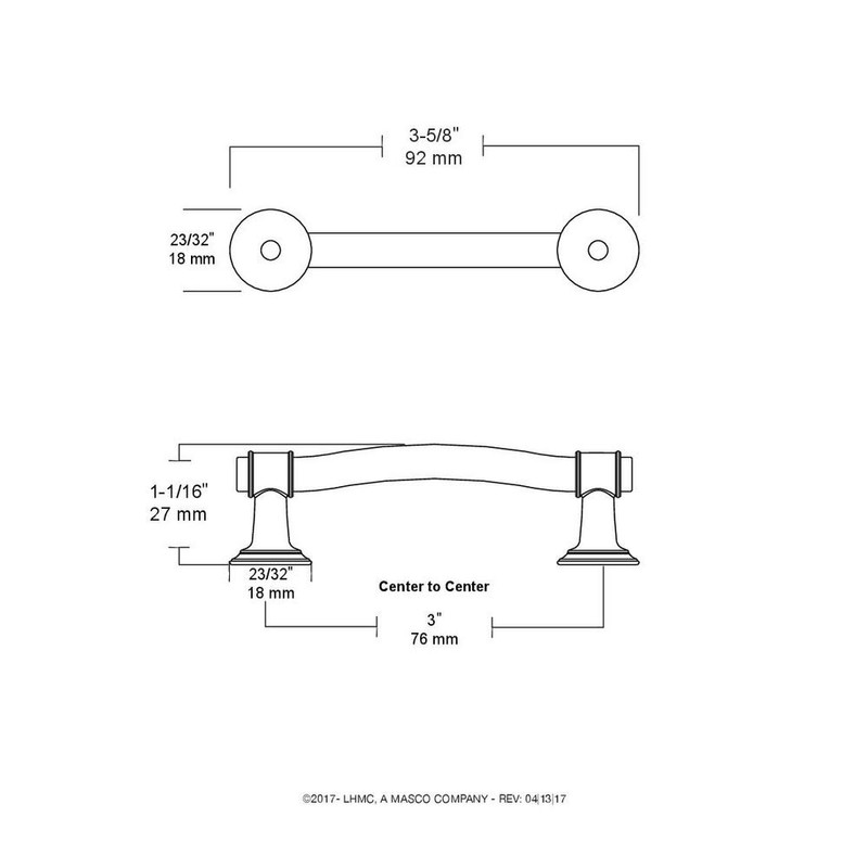 3 Inch Nautical Kitchen or Furniture Cabinet Hardware Handle Pull,