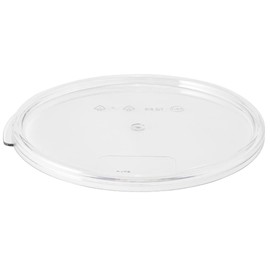 Restaurantware LID ONLY: Met Lux Lid For 6 And 8 Quart Food Storage Containers, 1 Round Lids For Storage Containers - Airtight Seal, Clear Plastic Lid For Food Prep, Containers Sold Separately
