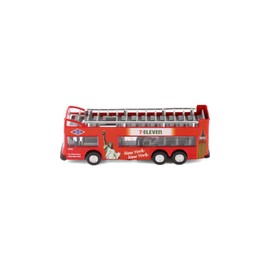NYC Sightseeing Double Decker Bus Open Top, Red - Showcasts 2168D11-6" Scale Diecast Model Car