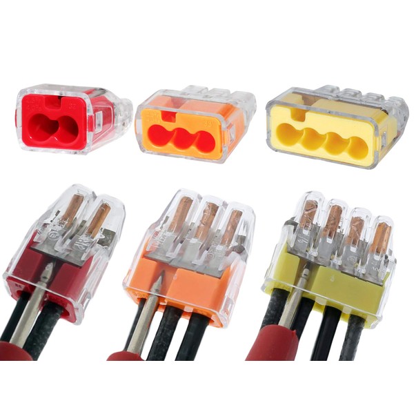 IDEAL in-Sure 2-Port x25, 3-Port x25, 4-Port x25, Non-Twist Connector for Solid, Stranded, and Tin Bonded Wire