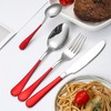 24-Piece Silverware Set with Organizer,Heavy Duty Stainless Steel Silverware for