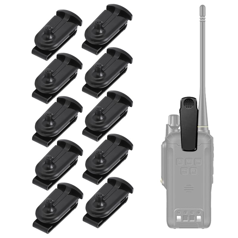 10pcs Walkie Talkie Belt Clip Clamps Intercom Belt Back Clip