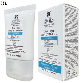 (No Case) Kiehl's Ultra Light Daily UV Defense Aqua Gel 30ml / (케이스 없음) 키엘 울트라 라이트 데일리 UV 디펜스 아쿠아 젤 30ml