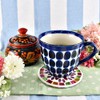 Forkart CNJYK5 Cute Handmade Glass Moissanite Coaster, Flower, Pink