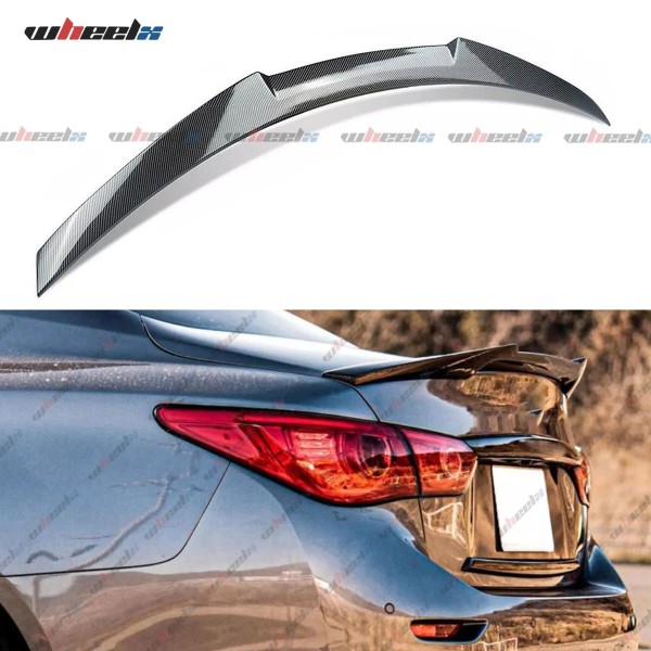WheelX Carbon Fiber M4 Style Rear Trunk Li[ Spoiler Wing