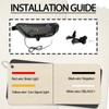 BINQIGOO LED Rear Bumper Reflector Lights Trim for Mazda CX-5