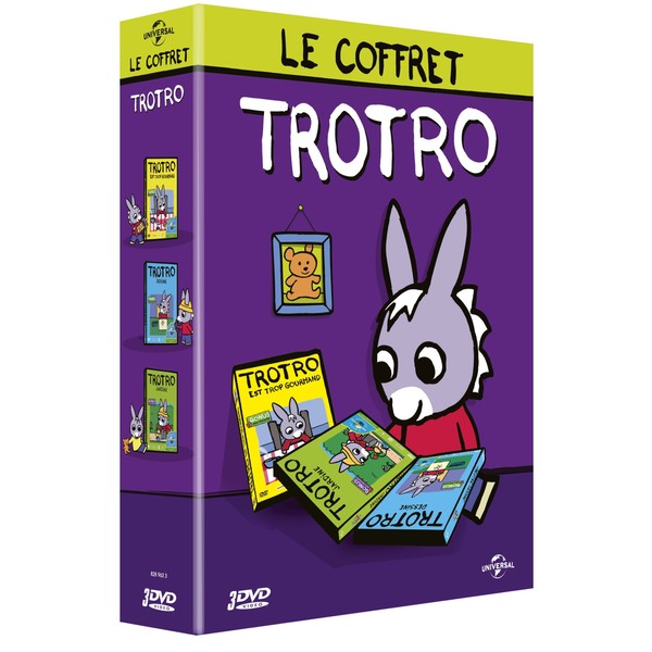 Trotro - Le coffret - Trotro est trop gourmand + Trotro dessine + Trotro jardine [DVD]