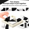 Hidden Children's Blocks Black and White 3D Geometric Block Puzzles