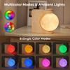 INSSISAIN Moon Lamp with Alarm Clock, 10 Calming Tones with