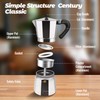 Vaolvpant 2 Cup Aluminum Moka Pot Classic Stovetop Espresso Coffee