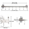 DSEAP Pot Rack - Pots and Pans Hanging Rack with