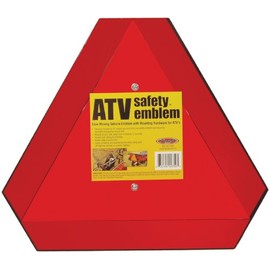 Hardline Products Reflective Orange ATV Safety Emblem