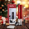 UNICHERRY Electric Wine Opener with Foil Cutter, Vacuum Stoppers, and