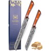 Naitesen Naitesen 2PCS Serrated Bread Knife Set, Razor Sharp for