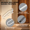 Right Side Wall Mounted handrail, Garge Door Stair Railing for