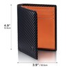TEEHON® Wallets RFID Blocking Carbon Fibre Leather Mens Wallets with