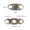 CAM2 Silver Grain Damascus Steel fits most cigars, cigar cutters,