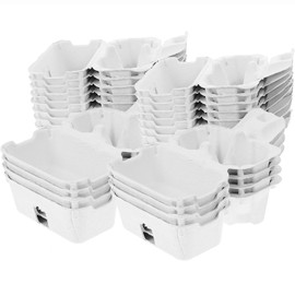 QOOWFEANIG 24 Pieces Paper Egg Cartons for Chicken Eggs Blank Natural Pulp Egg Cartons Holds Up to Two Egg Egg Storage Container Protective Egg Case Family Farm Market Travel Egg Storage Containers